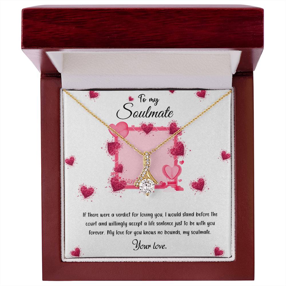 valentine-32c Alluring Beauty Necklace, Gift to my Girlfriend with Beautiful Message Card