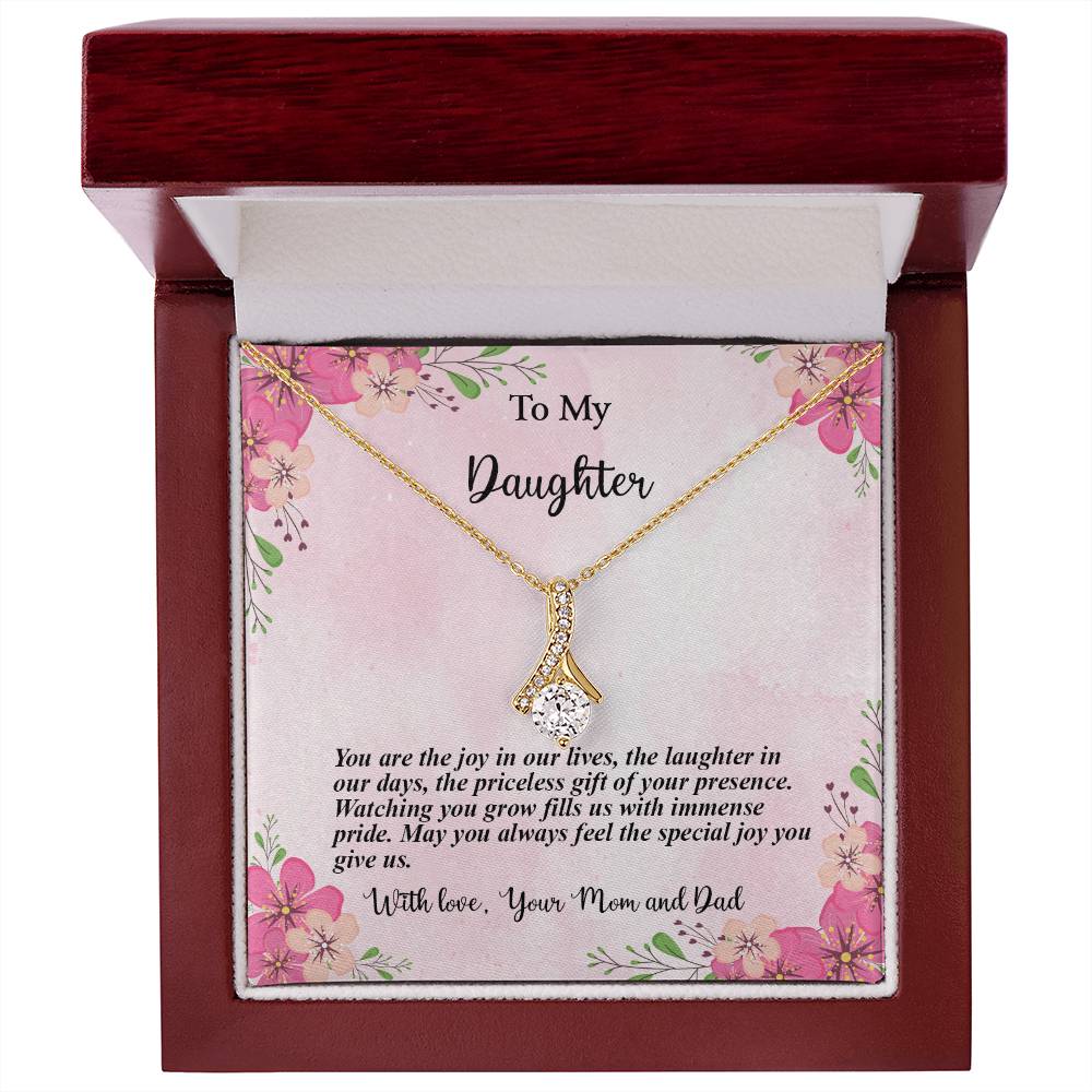 4035c Alluring Beauty Necklace, Gift to My Daughter with Beautiful Message Card