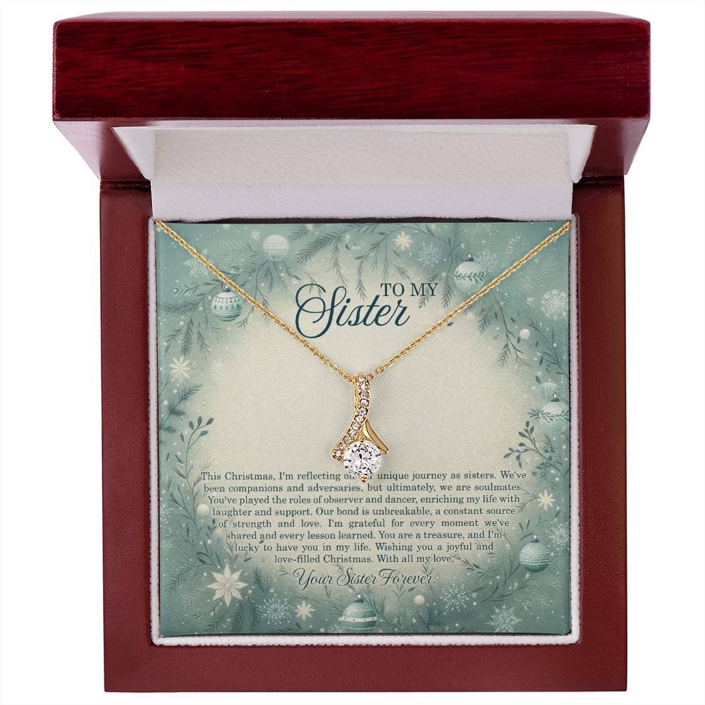 95320c Alluring Beauty Necklace, Gift to my Sister with Beautiful Message Card