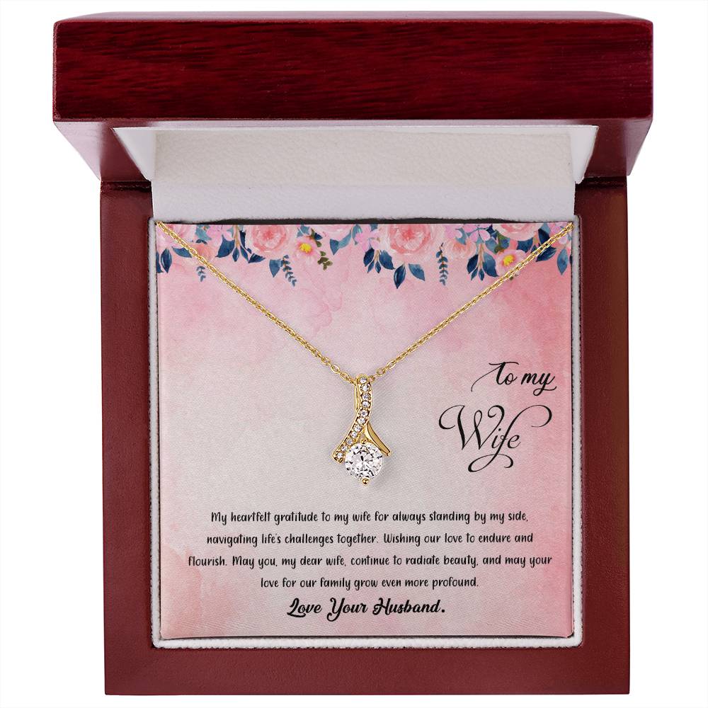 valentine-38a Alluring Beauty Necklace, Gift to my Wife with Beautiful Message Card