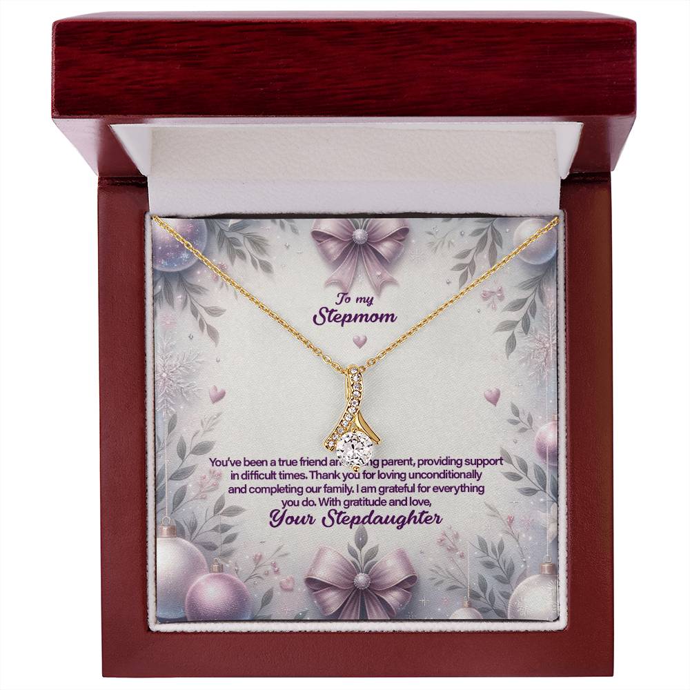 4053b Alluring Beauty Necklace, Gift to my Stepmom with Beautiful Message Card