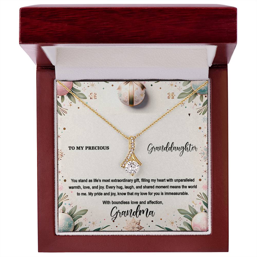 4048(b) Alluring Beauty Necklace, Gift to my Granddaughter with Beautiful Message Card