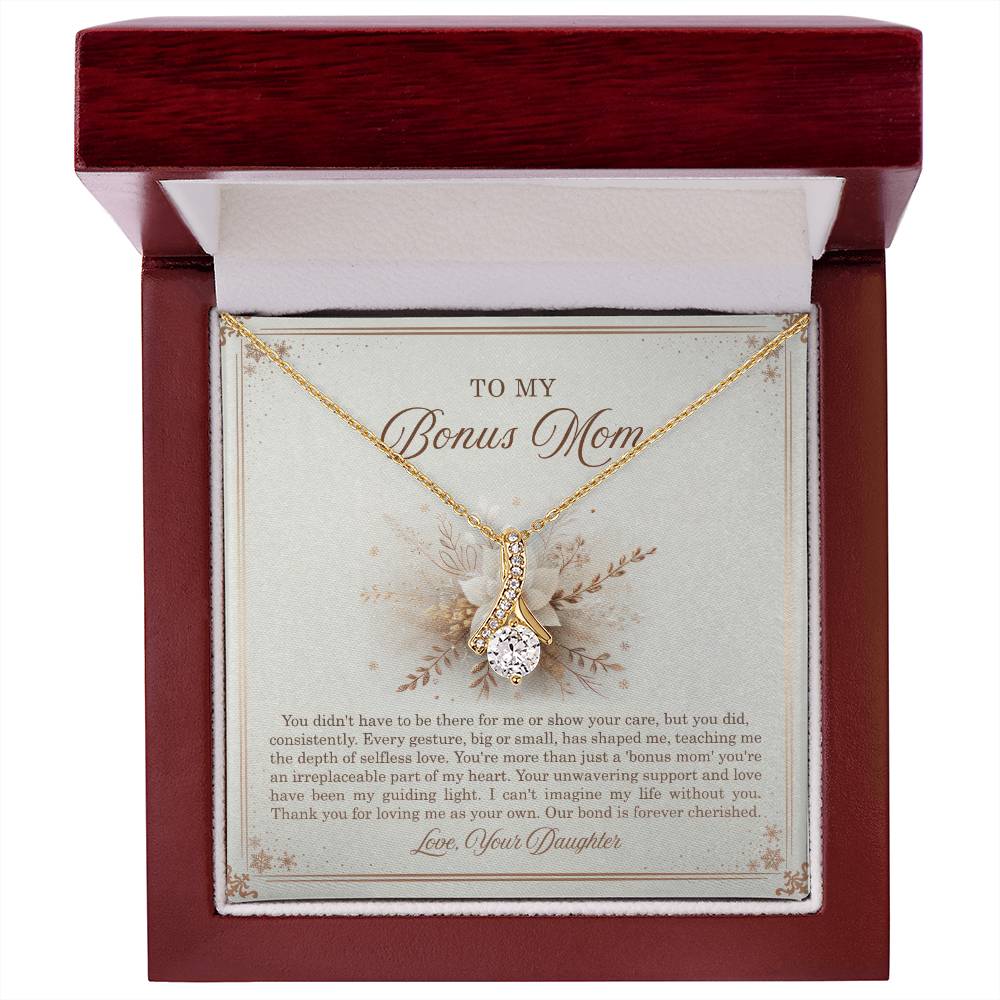 95318 a Alluring Beauty Necklace, Gift to my Stepmom with Beautiful Message Card