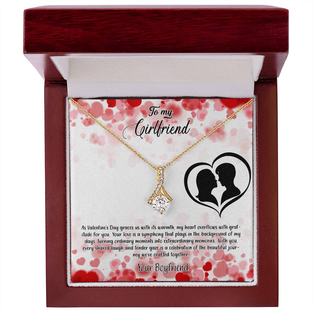 valentine-36c Alluring Beauty Necklace, Gift to my Girlfriend with Beautiful Message Card