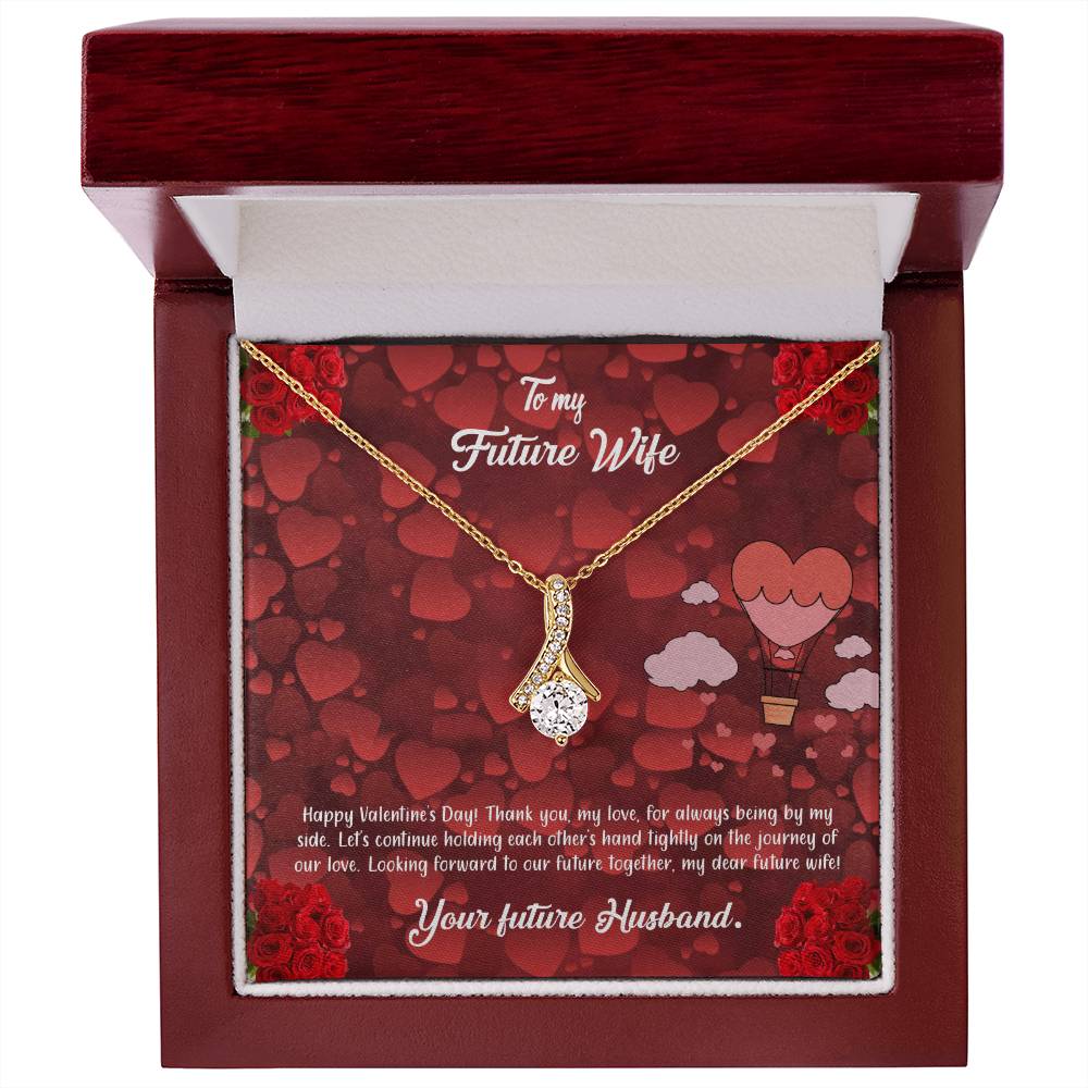 valentine-27d Alluring Beauty Necklace, Gift to my Future Wife with Beautiful Message Card