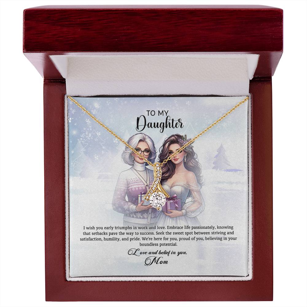 95311c Alluring Beauty Necklace, Gift to My Daughter with Beautiful Message Card