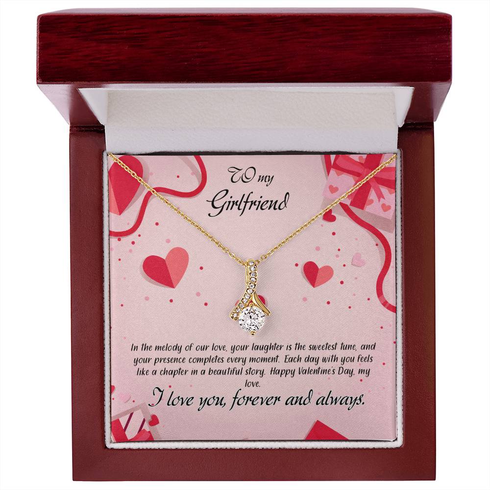 valentine-15c Alluring Beauty Necklace, Gift to my Girlfriend with Beautiful Message Card