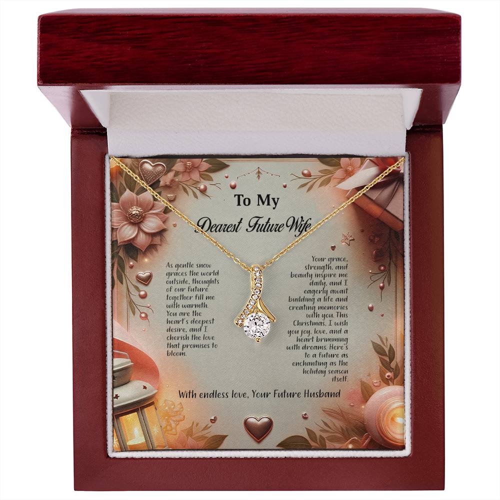 4044b Alluring Beauty Necklace, Gift to my Future Wife with Beautiful Message Card