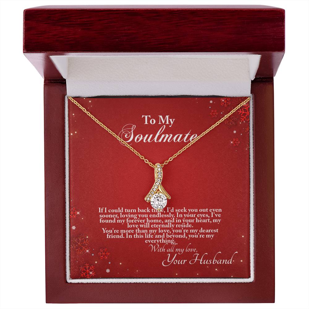 4005a Alluring Beauty Necklace, Gift to my Soulmate with Message Card