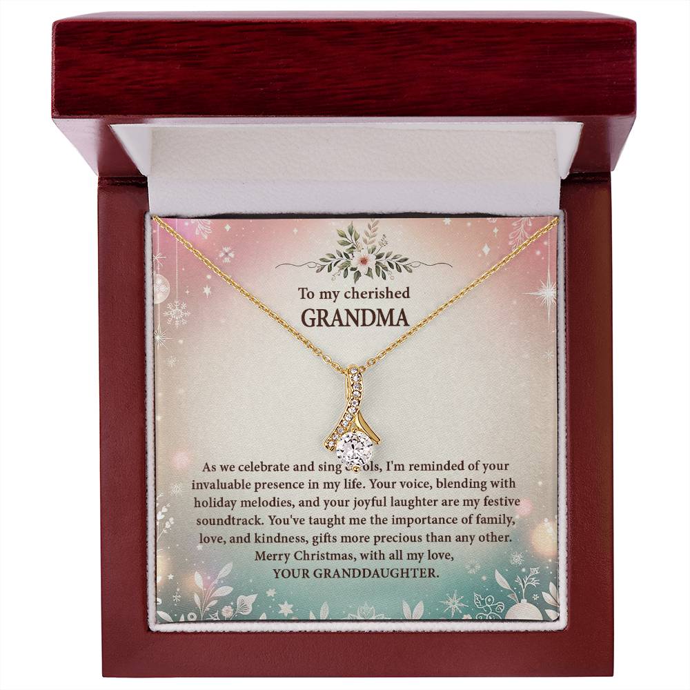 4057d Alluring Beauty Necklace, Gift to my Grandma with Beautiful Message Card