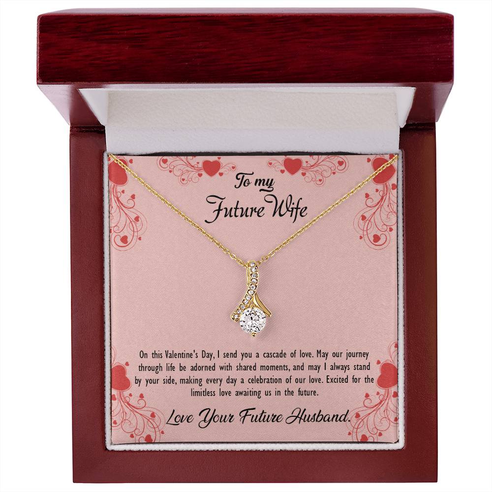 valentine-29d Alluring Beauty Necklace, Gift to my Future Wife with Beautiful Message Card