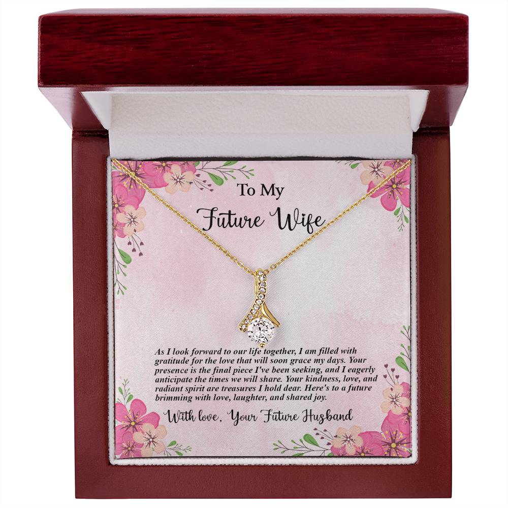 4035b Alluring Beauty Necklace, Gift to my Future Wife with Beautiful Message Card