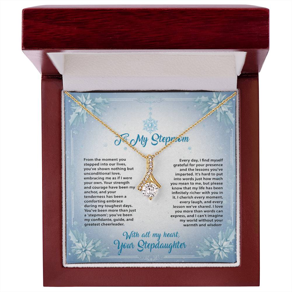 95315 a Alluring Beauty Necklace, Gift to my Stepmom with Beautiful Message Card