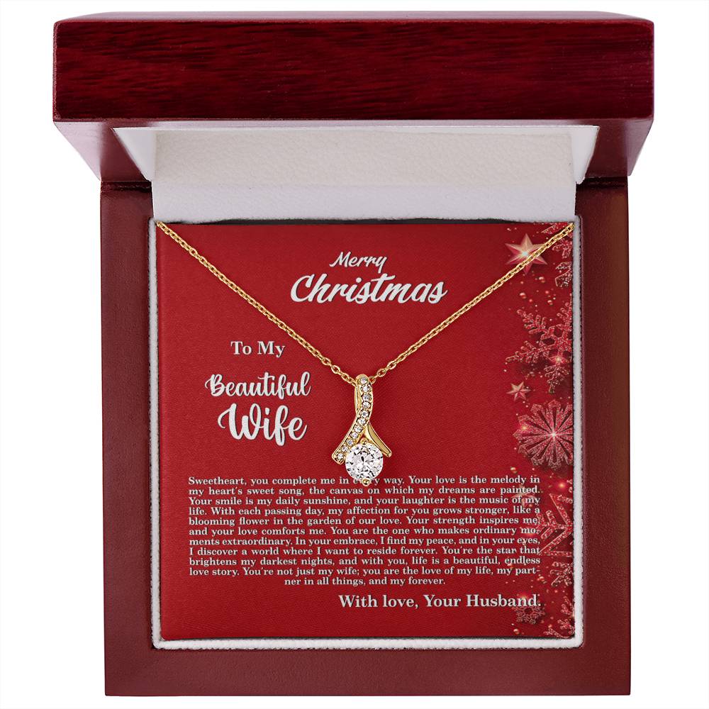 4013c Alluring Beauty Necklace,  Gift to my Wife with very nice Message Card