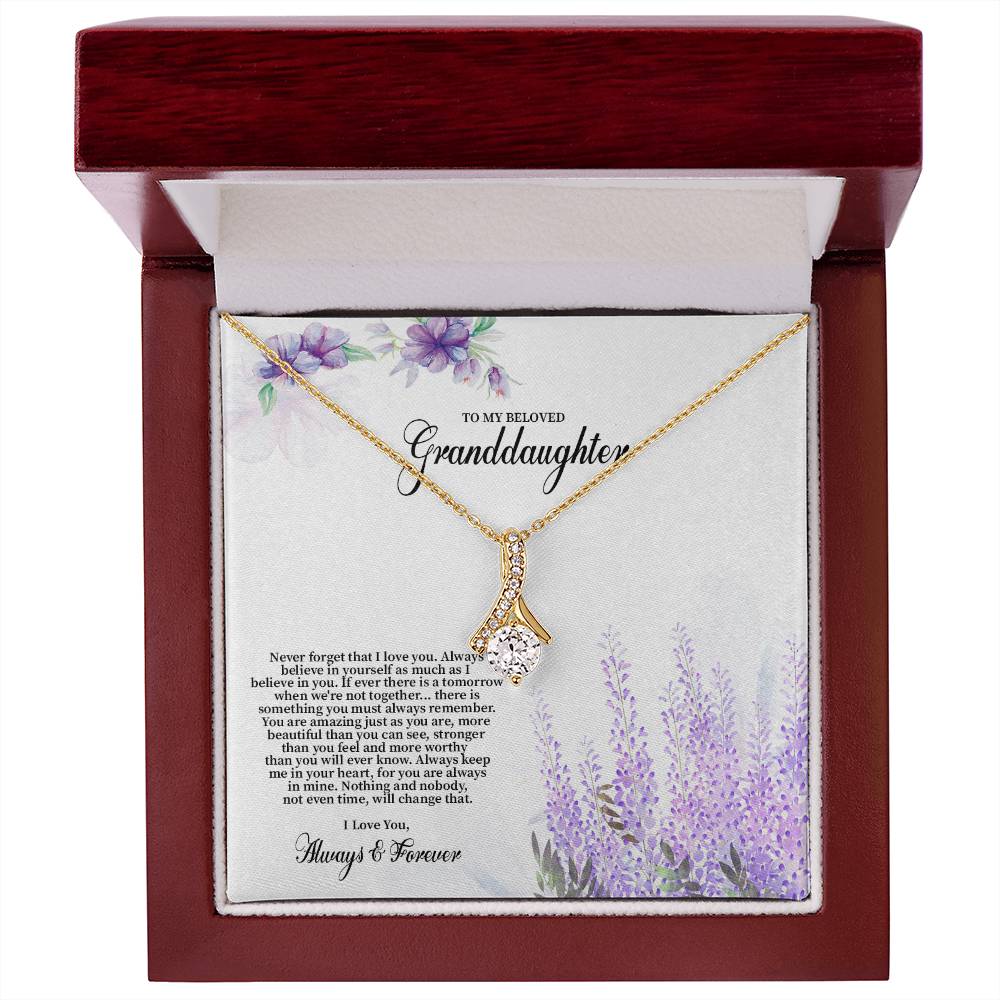 4030 (b) Alluring Beauty Necklace, Gift to my Granddaughter with Beautiful Message Card