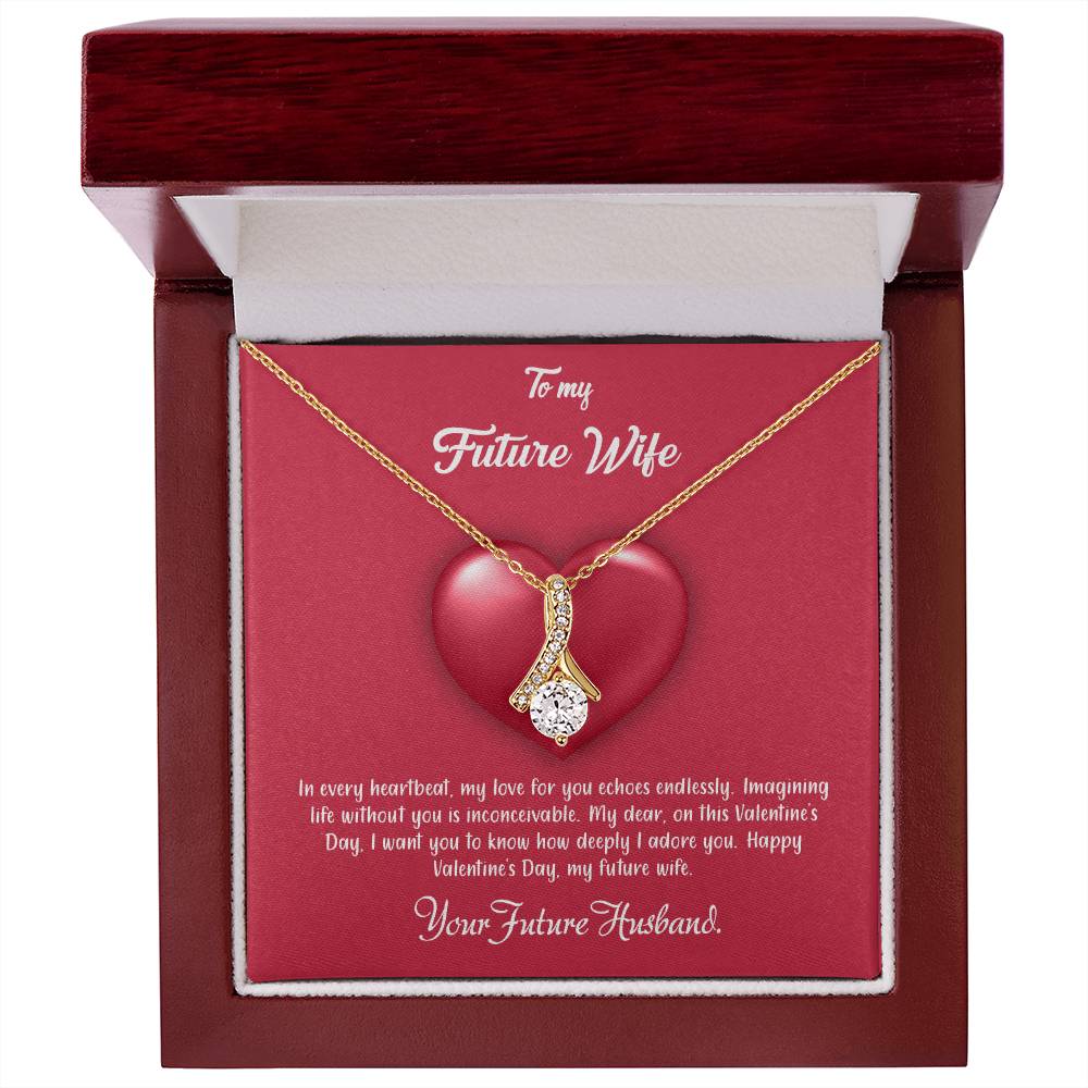 valentine-35d Alluring Beauty Necklace, Gift to my Future Wife with Beautiful Message Card