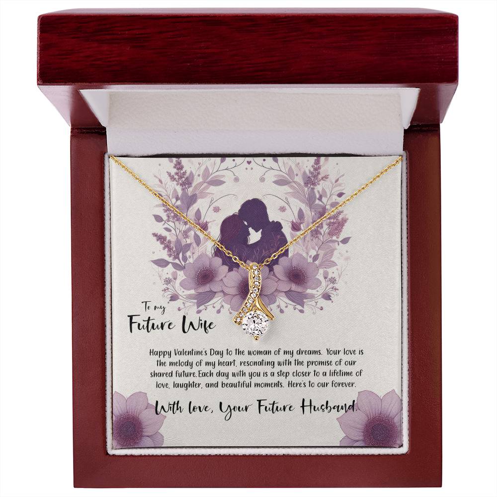 Valentine-st9d Alluring Beauty Necklace, Gift to my Future Wife with Beautiful Message Card