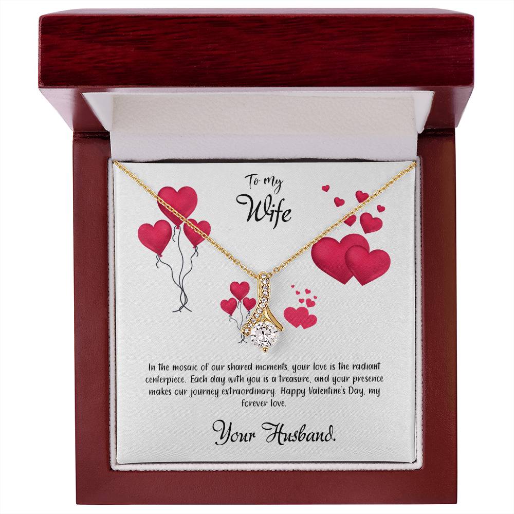 valentine-11a Alluring Beauty Necklace, Gift to my Wife with Beautiful Message Card