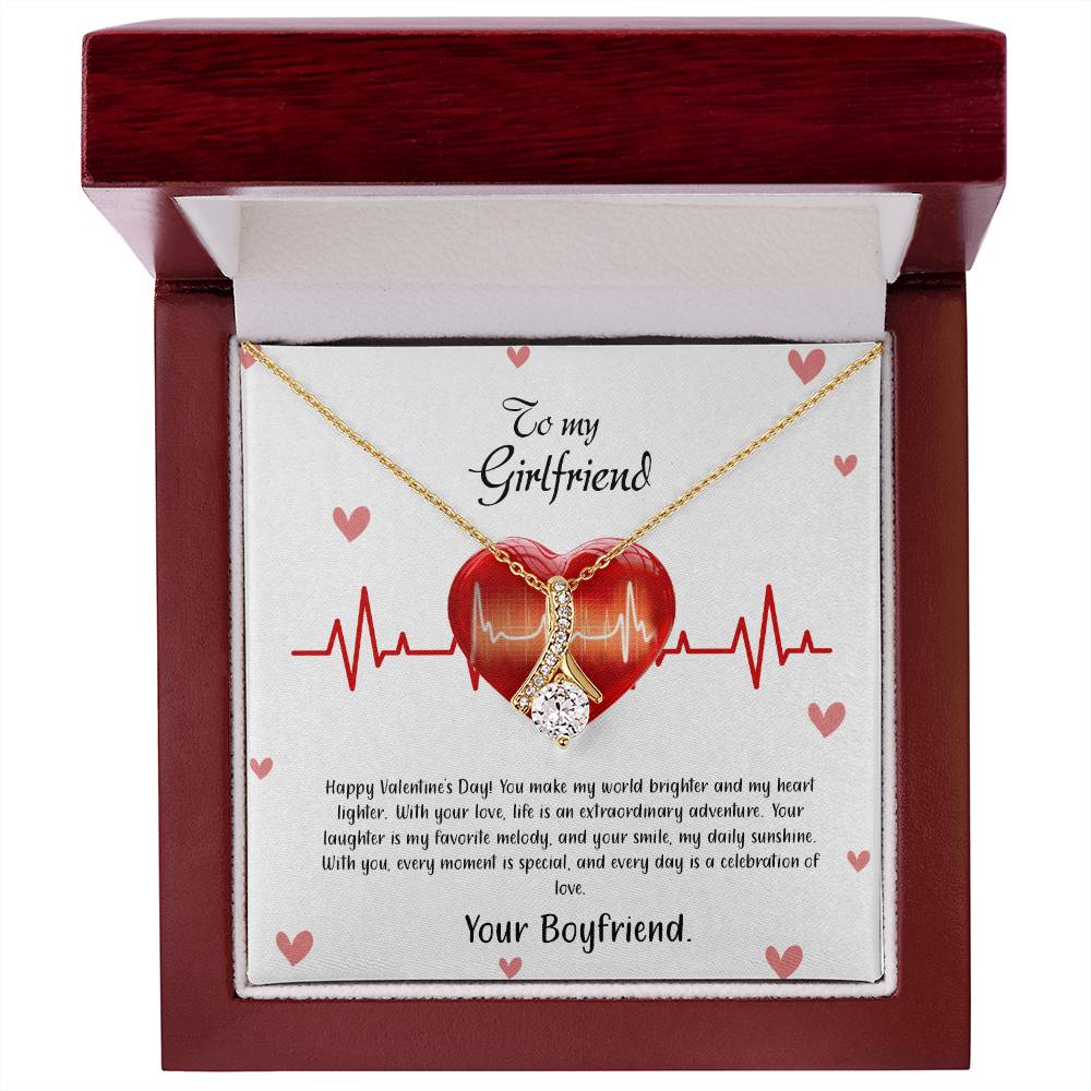 valentine-33c Alluring Beauty Necklace, Gift to my Girlfriend with Beautiful Message Card