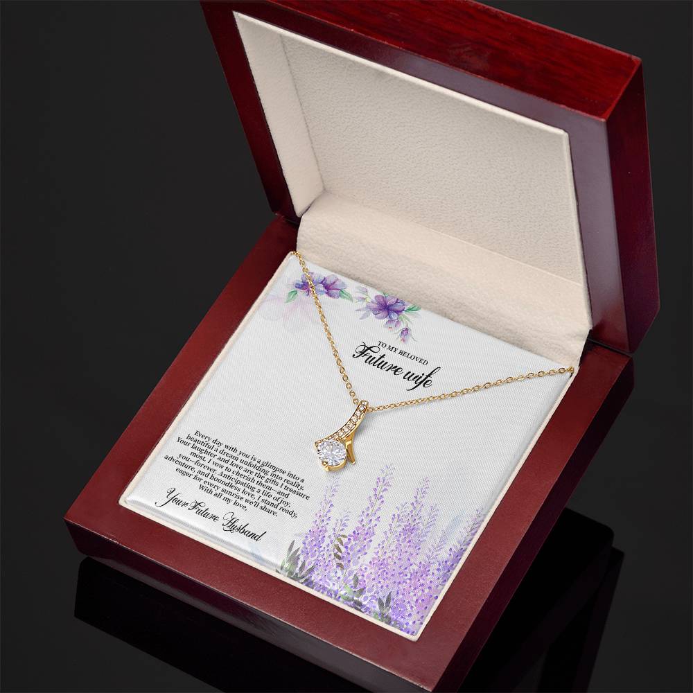 4030 (3) Alluring Beauty Necklace, Gift to my Future Wife with Beautiful Message Card