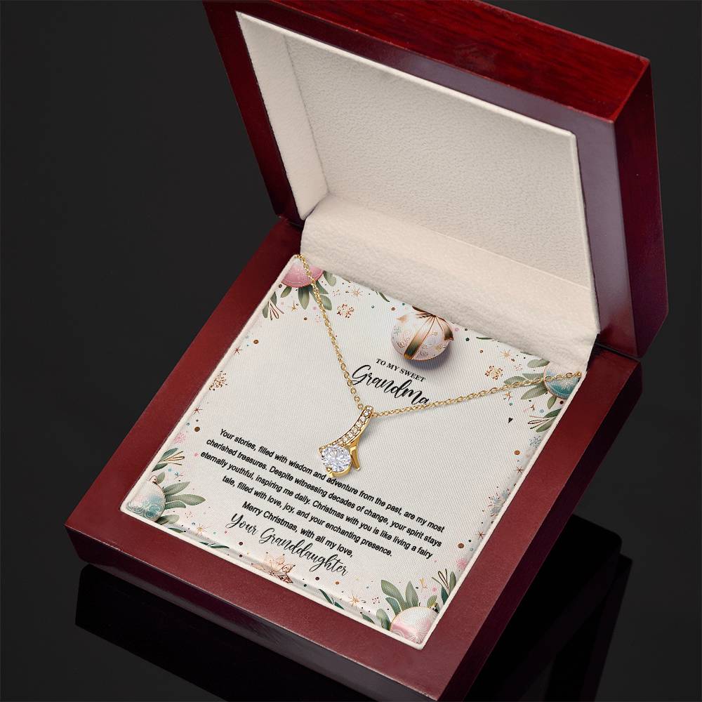 4048(c) Alluring Beauty Necklace, Gift to my Grandma with Beautiful Message Card