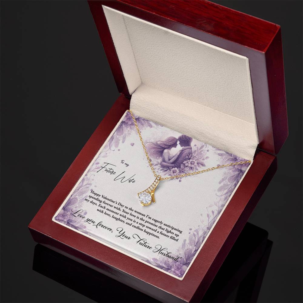 Valentine-st10d Alluring Beauty Necklace, Gift to my Future Wife with Beautiful Message Card