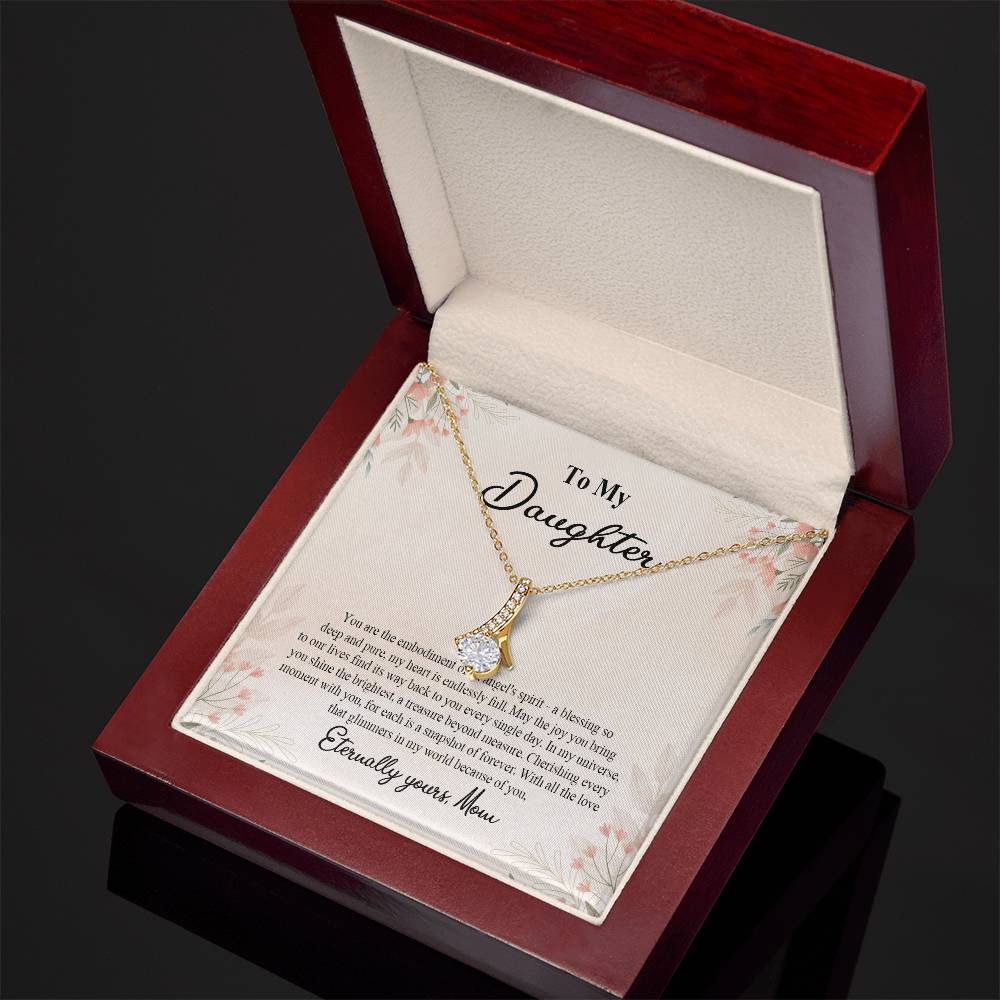 4025b Alluring Beauty Necklace, Gift to My Daughter with Beautiful Message Card