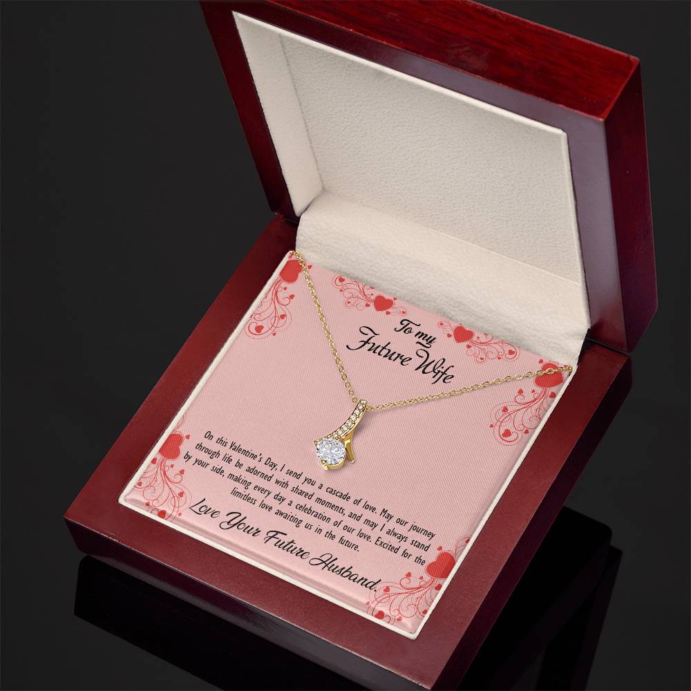 valentine-29d Alluring Beauty Necklace, Gift to my Future Wife with Beautiful Message Card