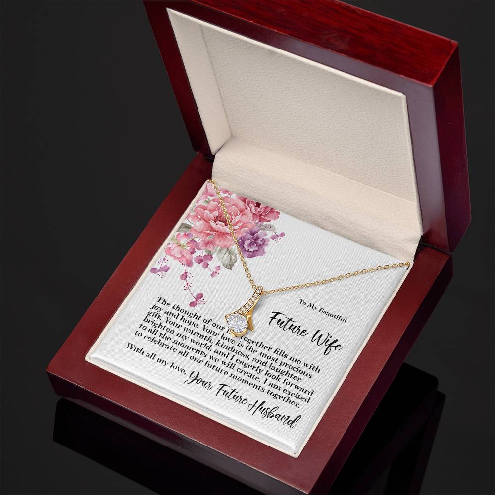 4027 Alluring Beauty Necklace, Gift to my Future Wife with Beautiful Message Card