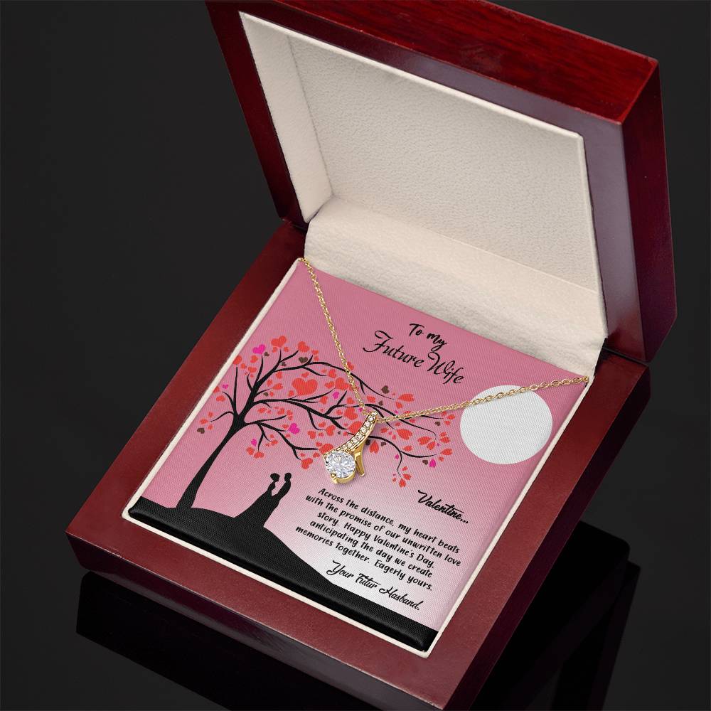 valentine-13d Alluring Beauty Necklace, Gift to my Future Wife with Beautiful Message Card