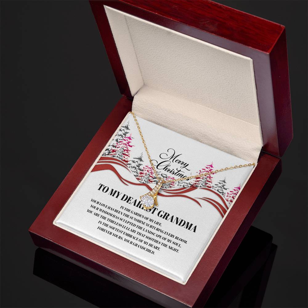 4016b Alluring Beauty Necklace, Gift to my Grandma with Beautiful Message Card