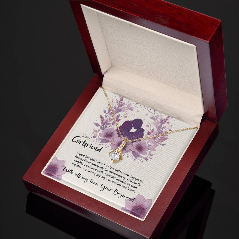 Valentine-st9c Alluring Beauty Necklace, Gift to my Girlfriend with Beautiful Message Card