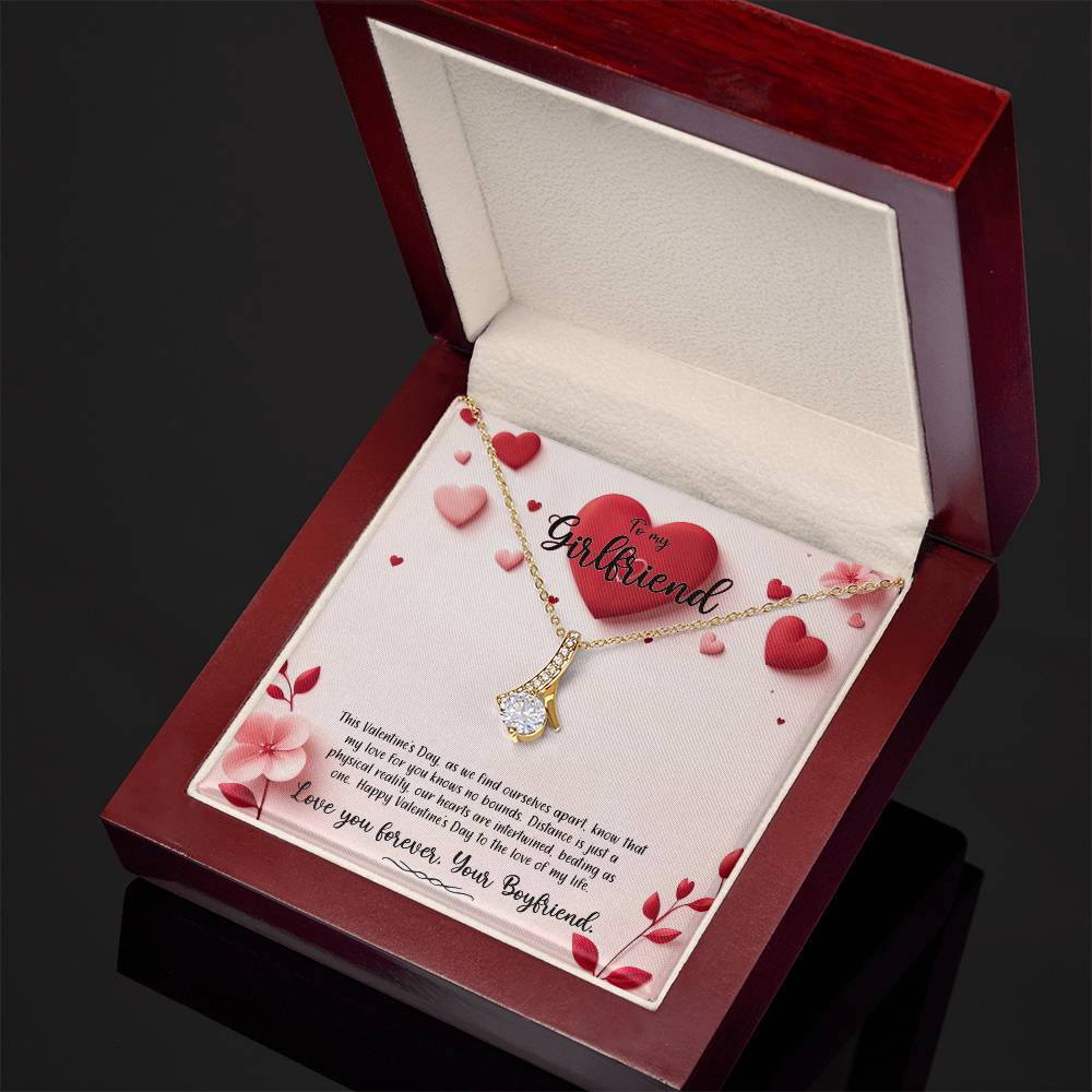 Valentine-st6c Alluring Beauty Necklace, Gift to my Girlfriend with Beautiful Message Card