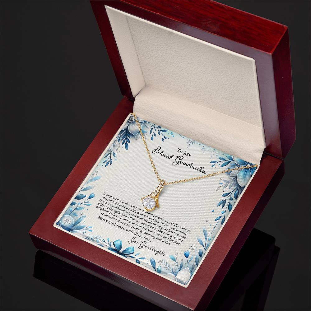 4050c Alluring Beauty Necklace, Gift to my Grandma with Beautiful Message Card