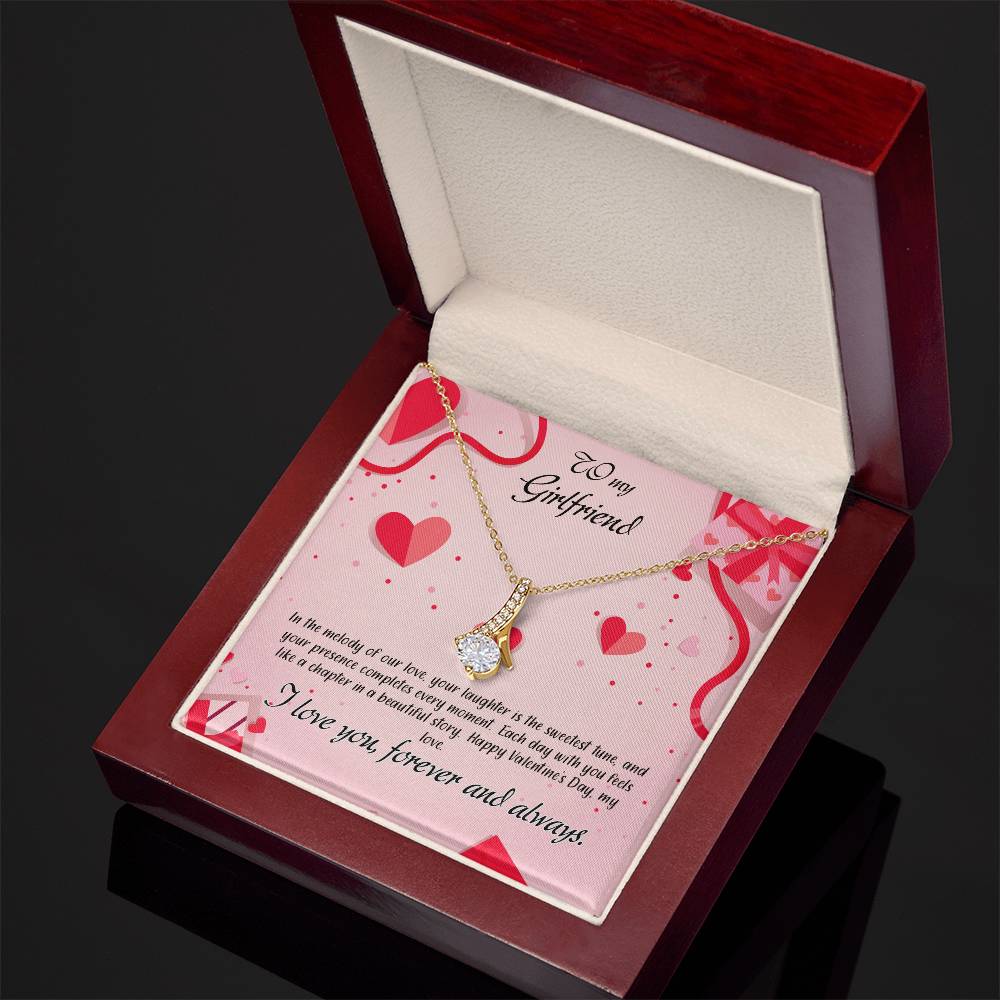 valentine-15c Alluring Beauty Necklace, Gift to my Girlfriend with Beautiful Message Card