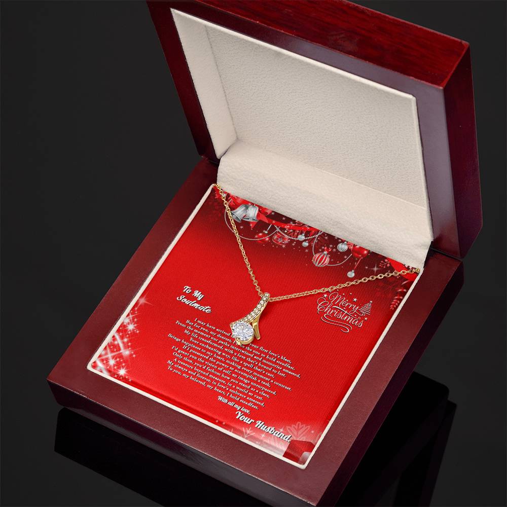 4007a Alluring Beauty Necklace, Gift to my Soulmate with Message Card