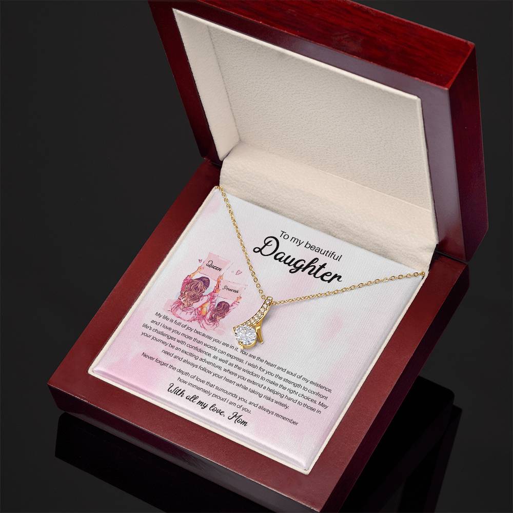 94941 a Alluring Beauty Necklace, Gift to My Daughter with Beautiful Message Card