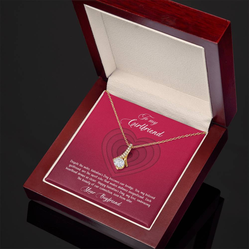 valentine-9c Alluring Beauty Necklace, Gift to my Girlfriend with Beautiful Message Card