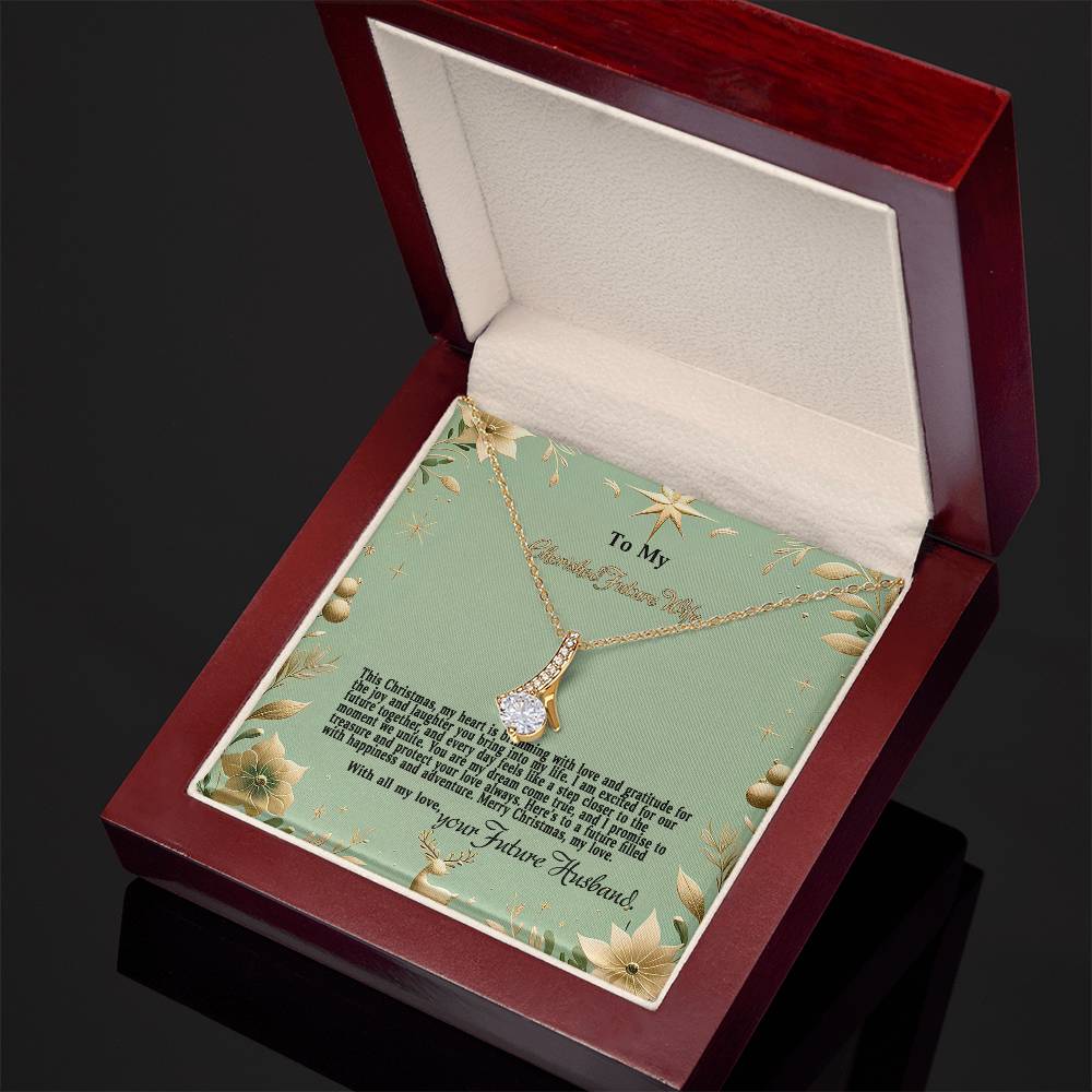 4047c Alluring Beauty Necklace, Gift to my Future Wife with Beautiful Message Card