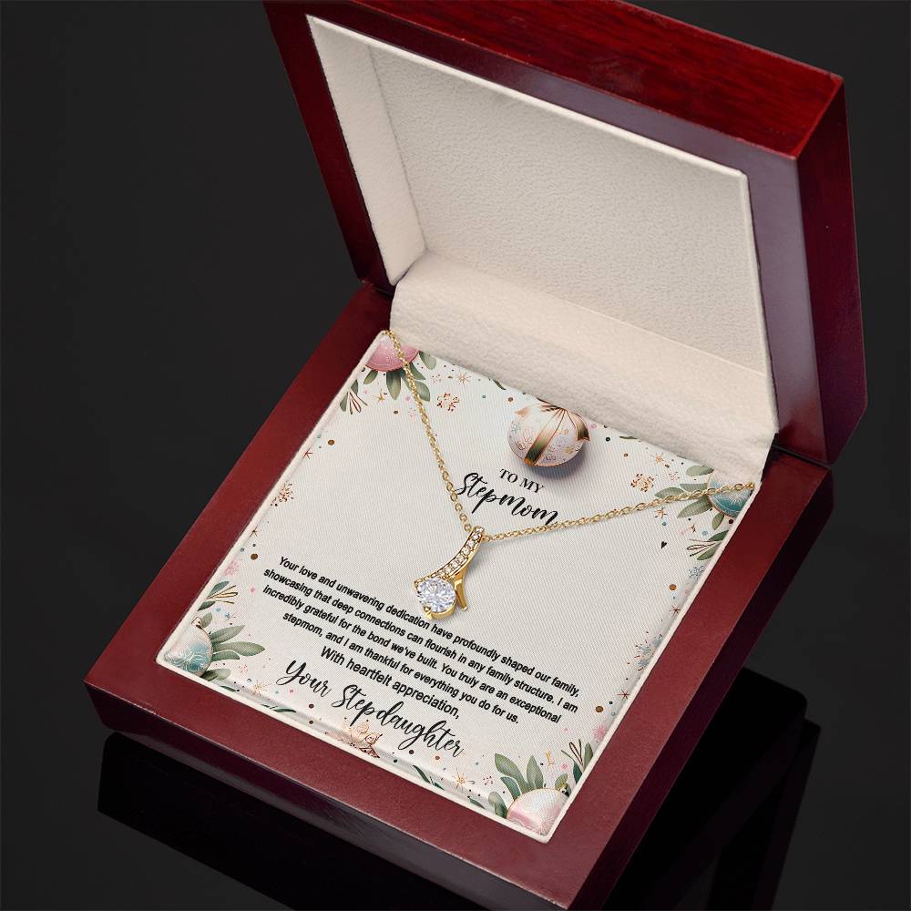 4048(a) Alluring Beauty Necklace, Gift to my Stepmom with Beautiful Message Card