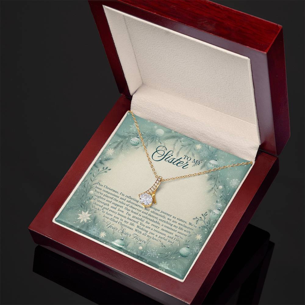 95320c Alluring Beauty Necklace, Gift to my Sister with Beautiful Message Card