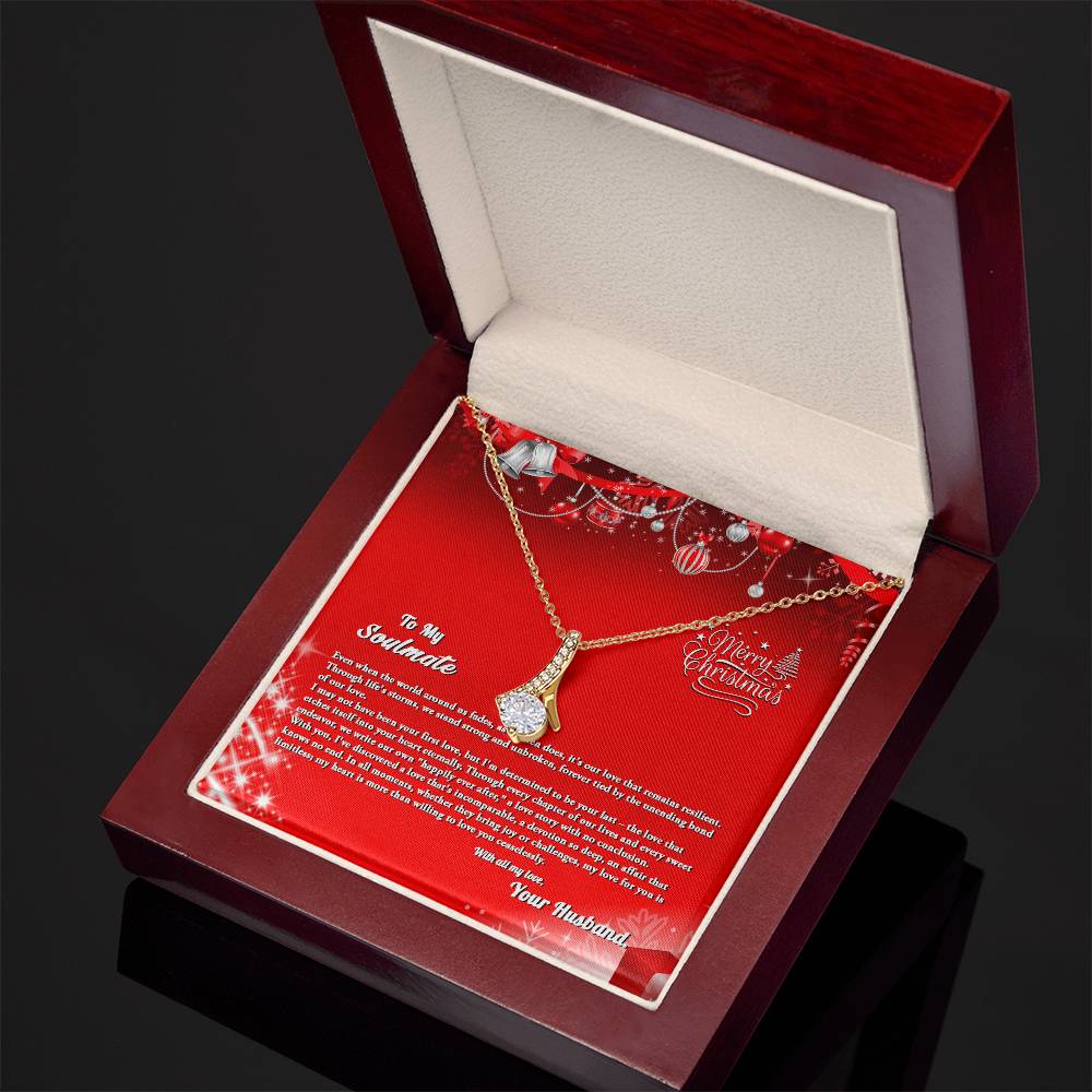 4007b Alluring Beauty Necklace, Gift to my Soulmate with Message Card