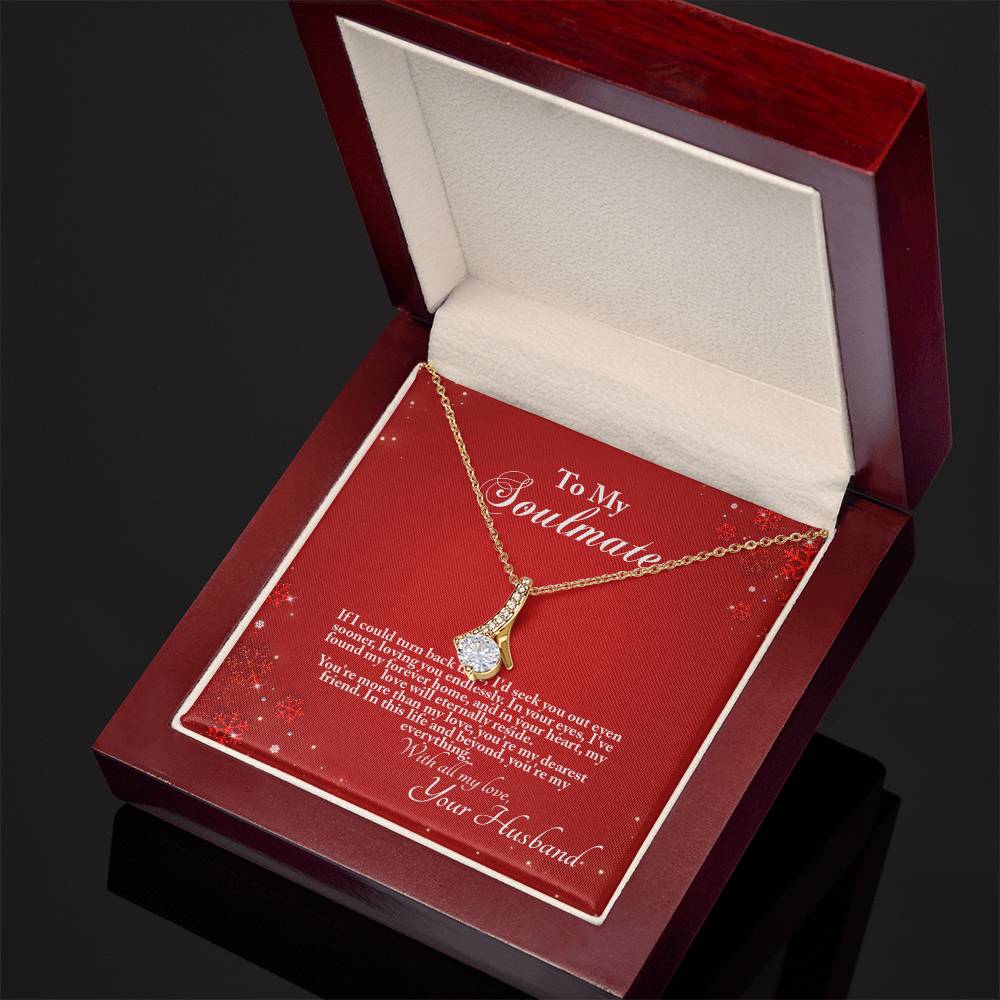 4005a Alluring Beauty Necklace, Gift to my Soulmate with Message Card