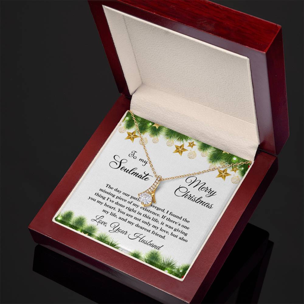 4004a Alluring Beauty Necklace, Gift to my Soulmate with Message Card