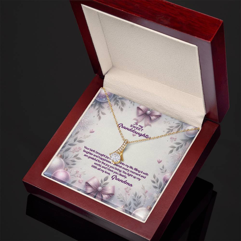 4053a Alluring Beauty Necklace, Gift to my Granddaughter with Beautiful Message Card