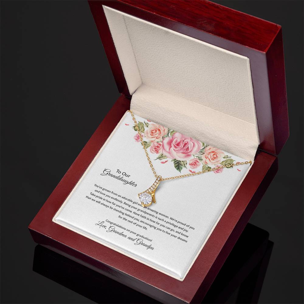 4031a Alluring Beauty Necklace, Gift to my Granddaughter with Beautiful Message Card