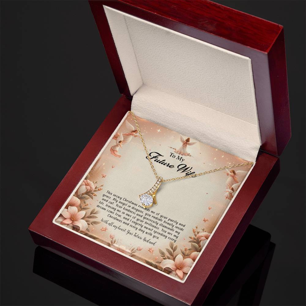 4052e Alluring Beauty Necklace, Gift to my Future Wife with Beautiful Message Card