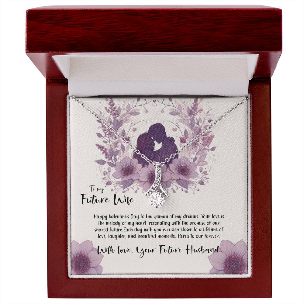 Valentine-st9d Alluring Beauty Necklace, Gift to my Future Wife with Beautiful Message Card