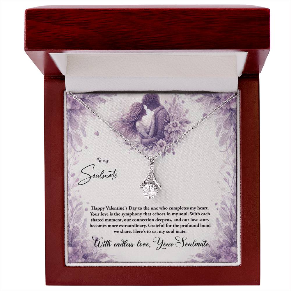 Valentine-st10b Alluring Beauty Necklace, Gift to my Soulmate with Message Card