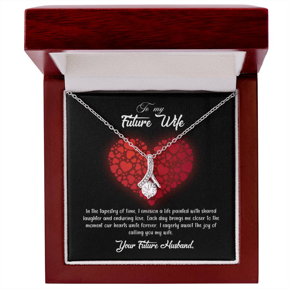 valentine-23d Alluring Beauty Necklace, Gift to my Future Wife with Beautiful Message Card